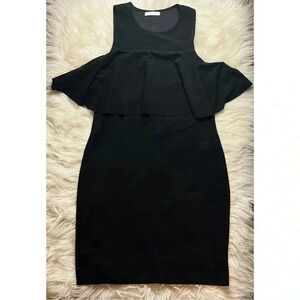 Black Zara Peplum Dress